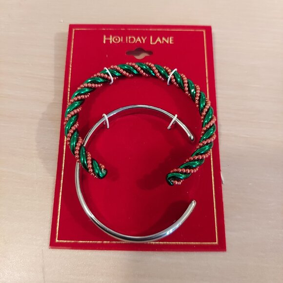 Holiday Lane Jewelry - Holiday Lane Christmas Bangle Duo Set